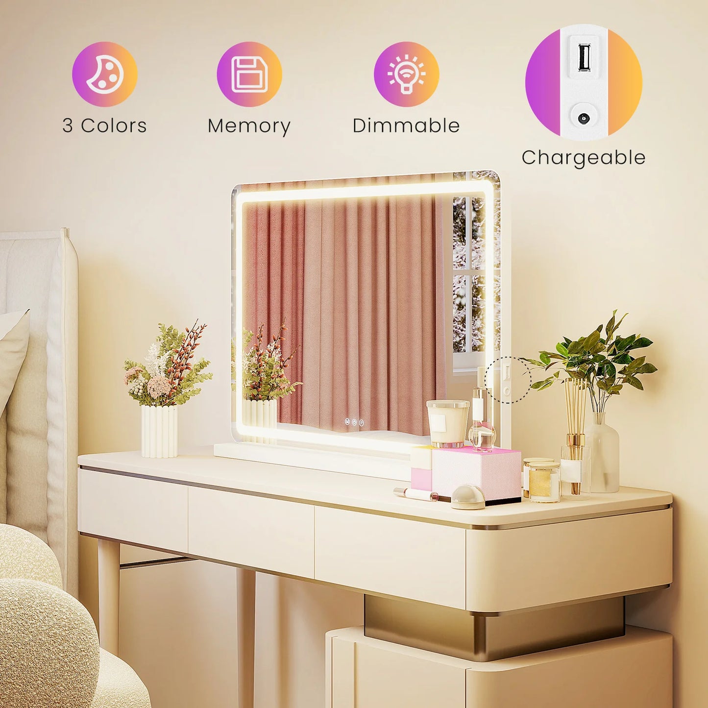 Vanity Mirror With LED Lights