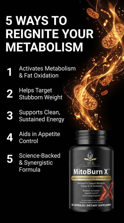 MITOBURN X™ Advanced Thermogenic Fat Oxidation & Metabolism Support