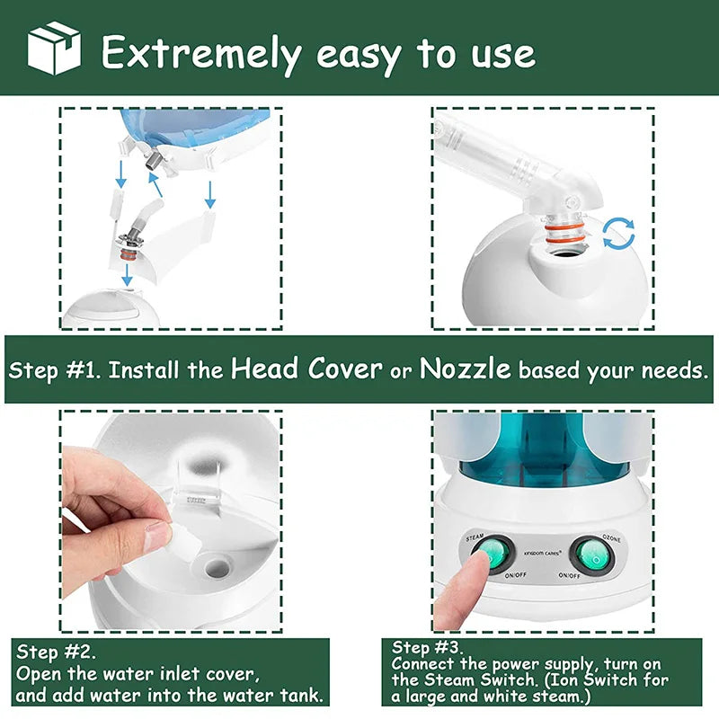 2-In-1 Hair And Facial Steamer