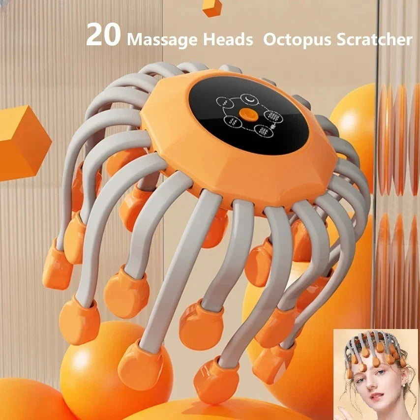 Orange Tips Scalp Massager
