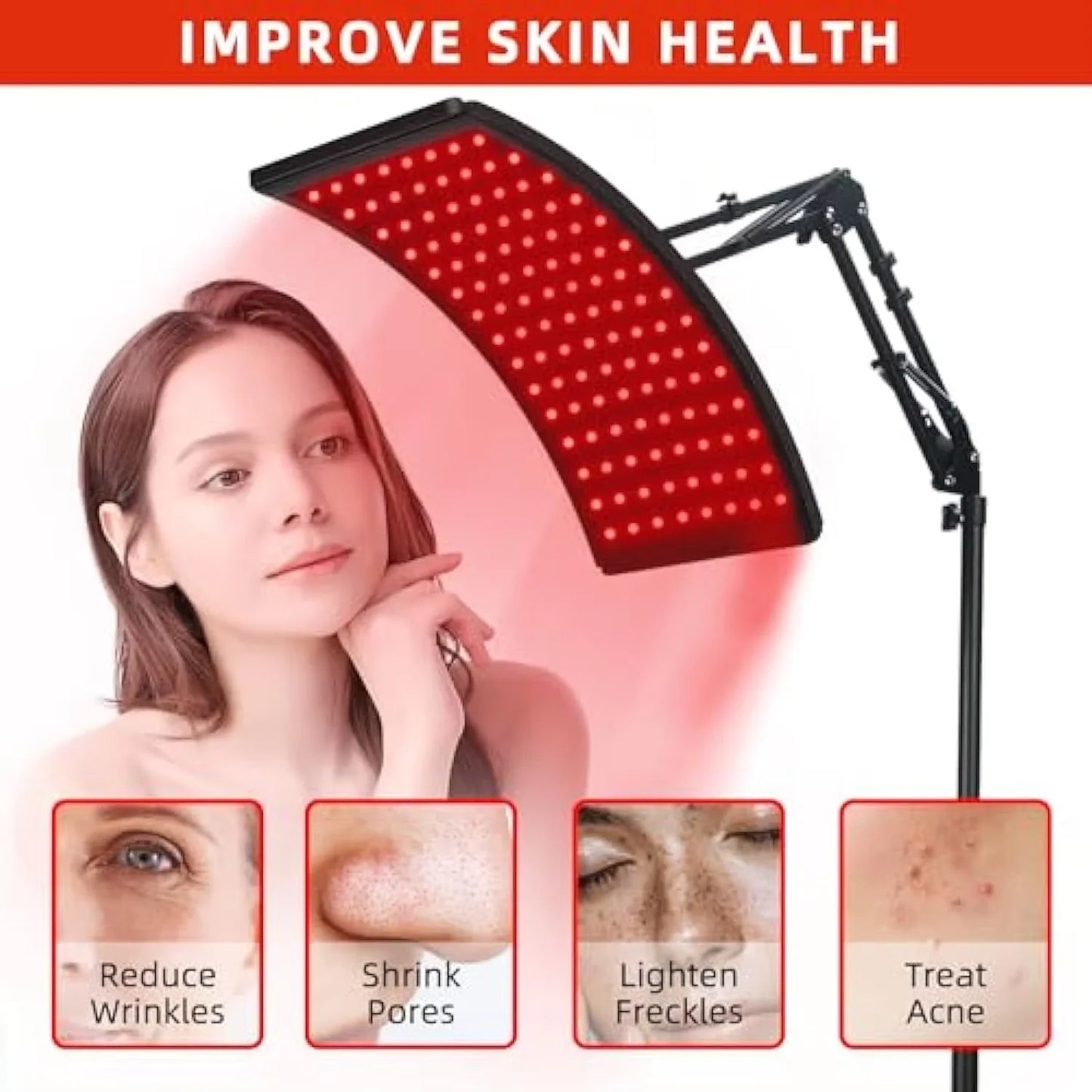 Red Lights Therapy Lamp